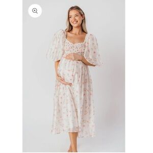 Worth Collective Harlow Maxi Dress in pink floral
